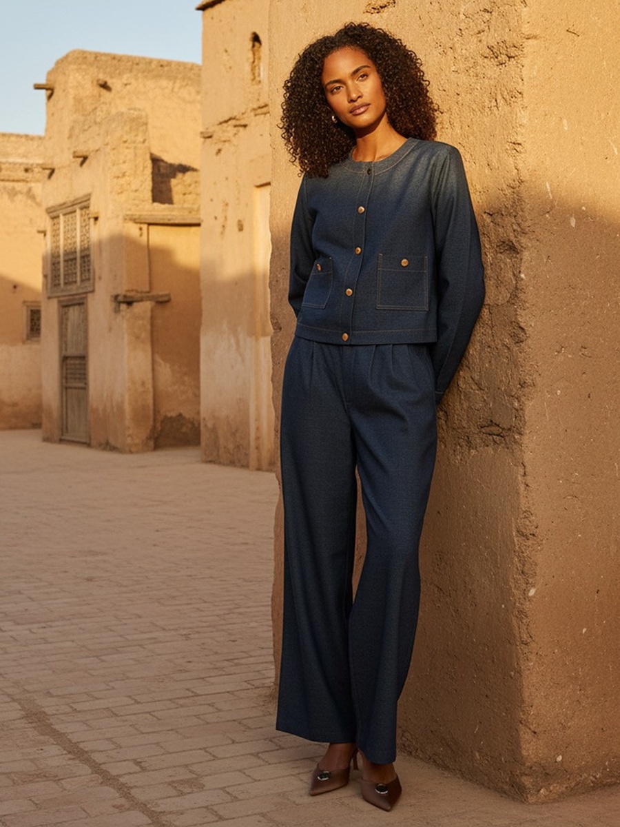 Wide Leg Pants with Pockets