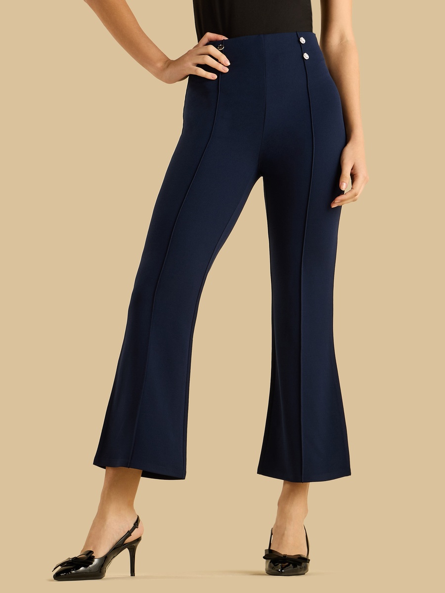 Centre Seam Flared Leg Pants