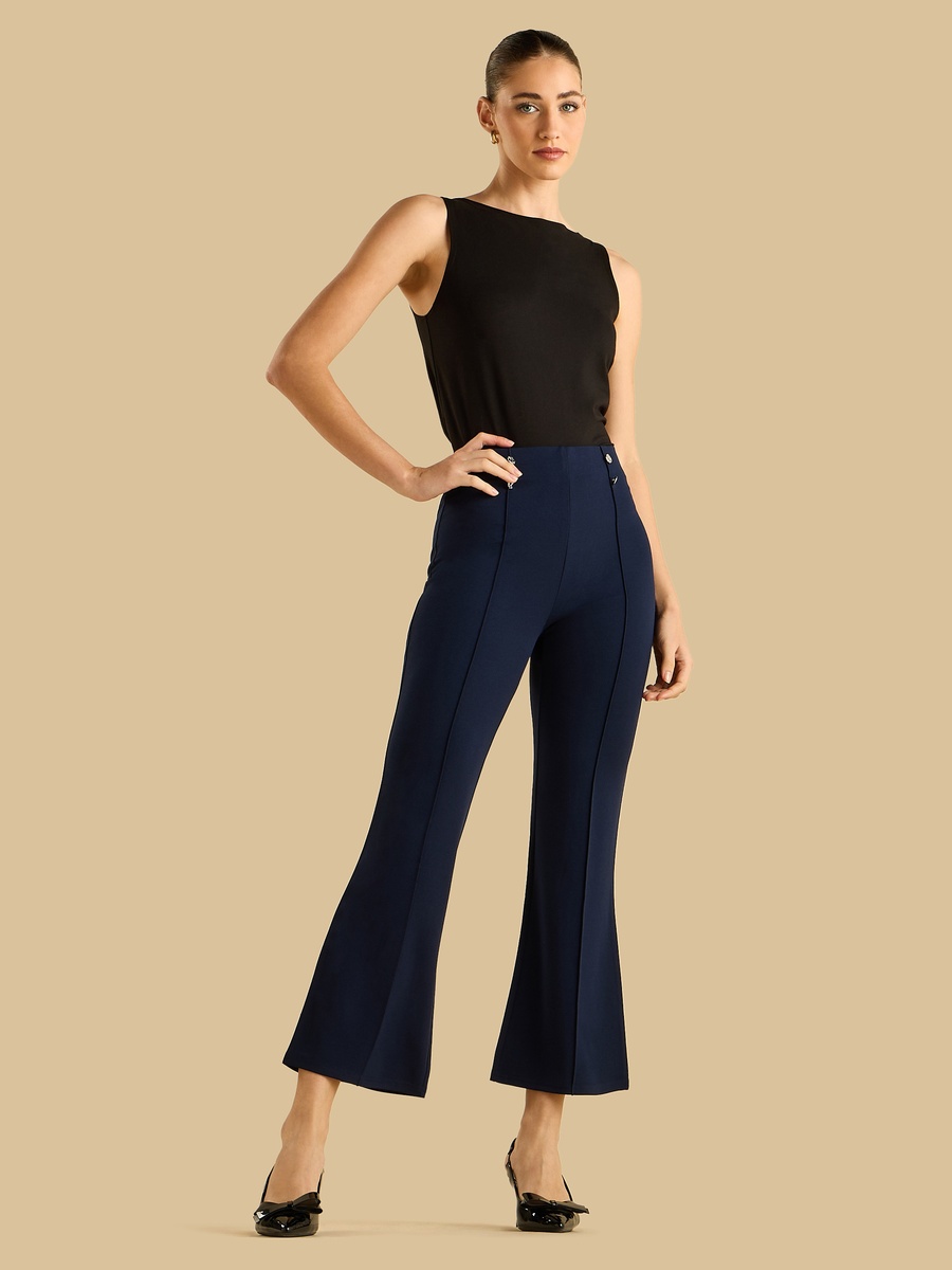 Centre Seam Flared Leg Pants
