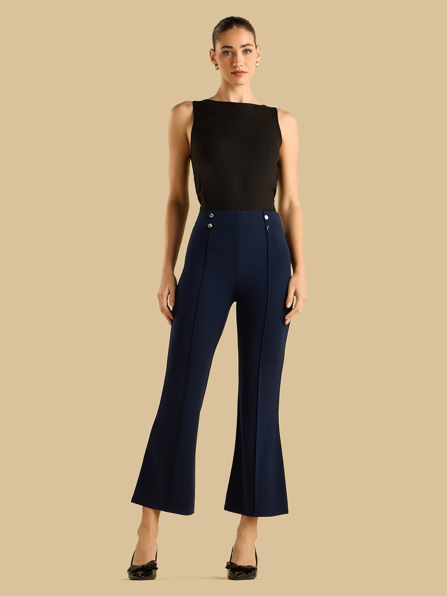 Centre Seam Flared Leg Pants