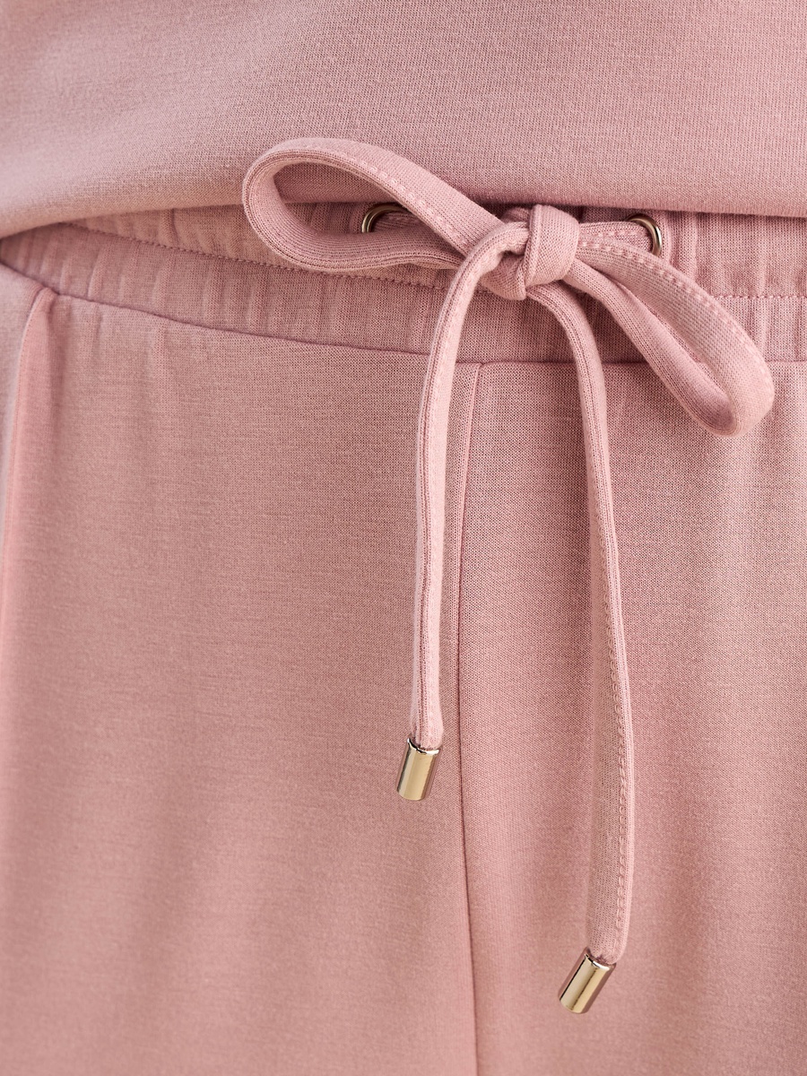 Panelled Modal Pants with Drawstring Waist