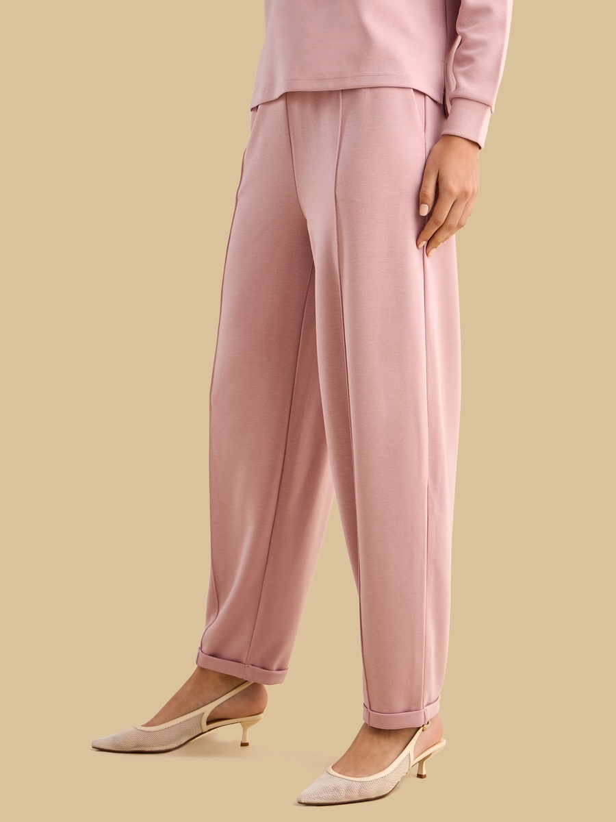Panelled Modal Pants with Drawstring Waist