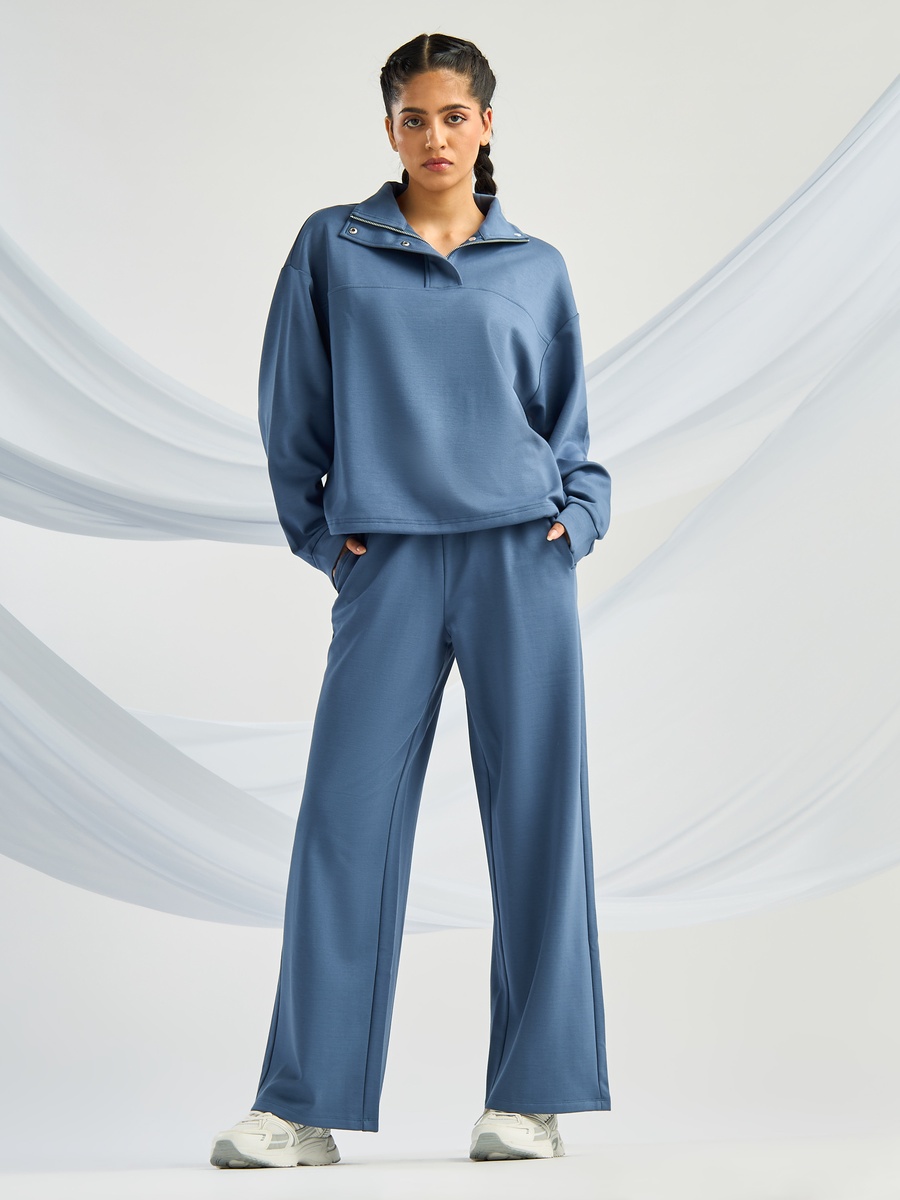 Half Zip Viscose Top