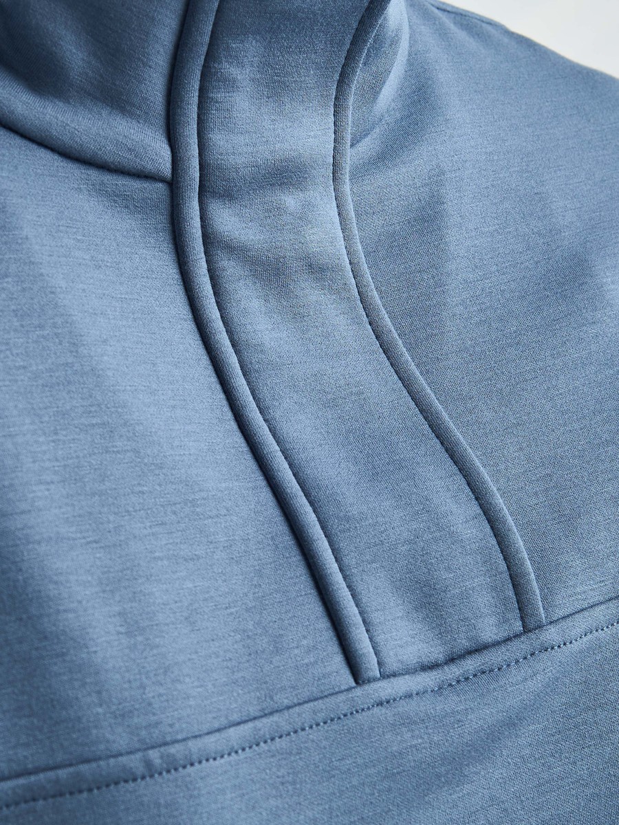 Half Zip Viscose Top