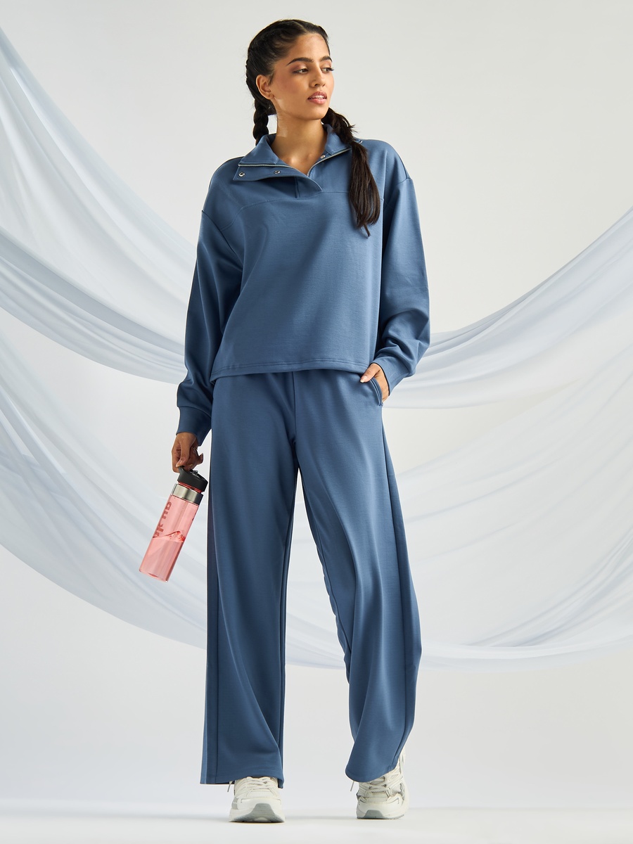 Half Zip Viscose Top