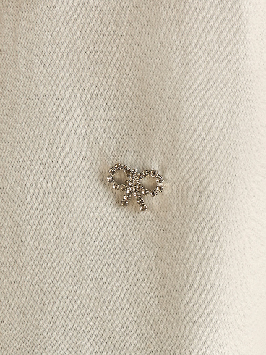 Bow Embellished T-Shirt