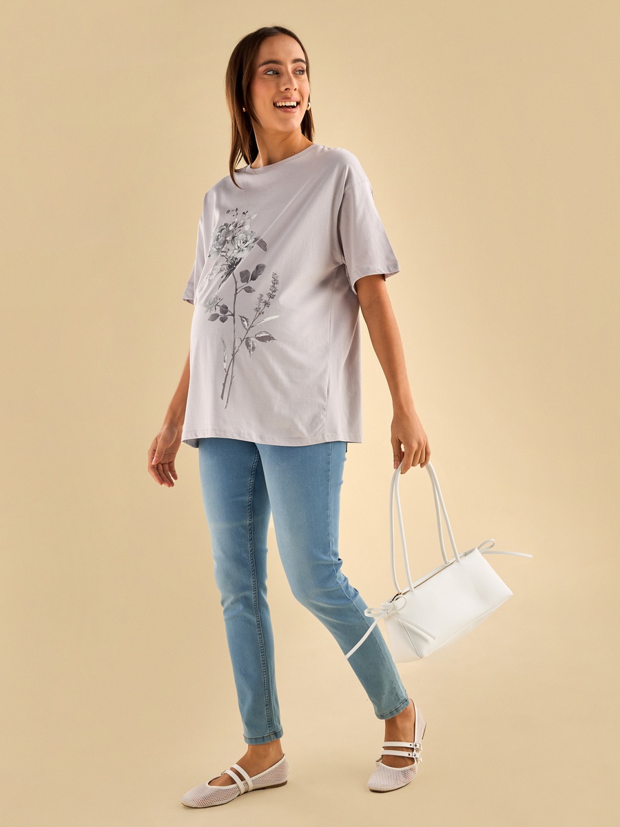 Graphic Print Maternity T-Shirt