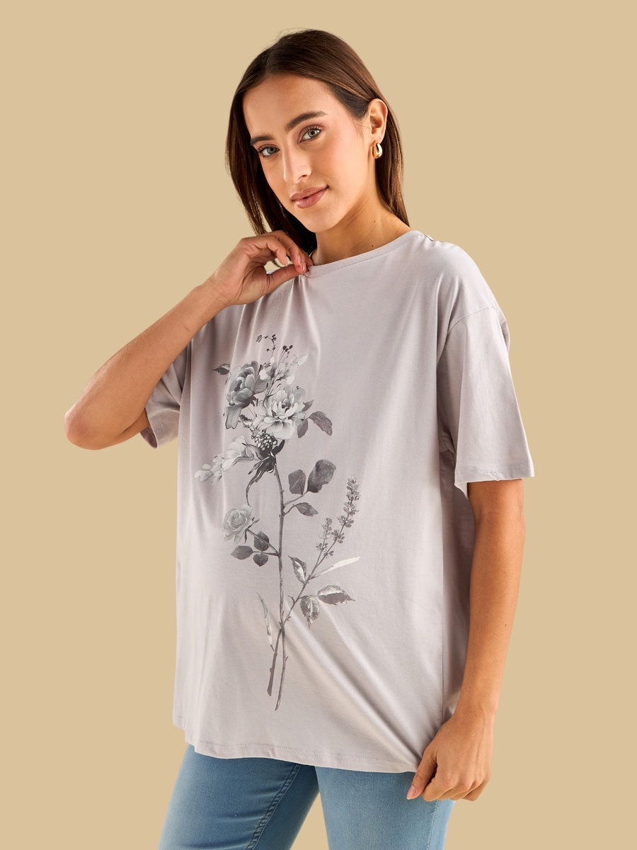 Graphic Print Maternity T-Shirt