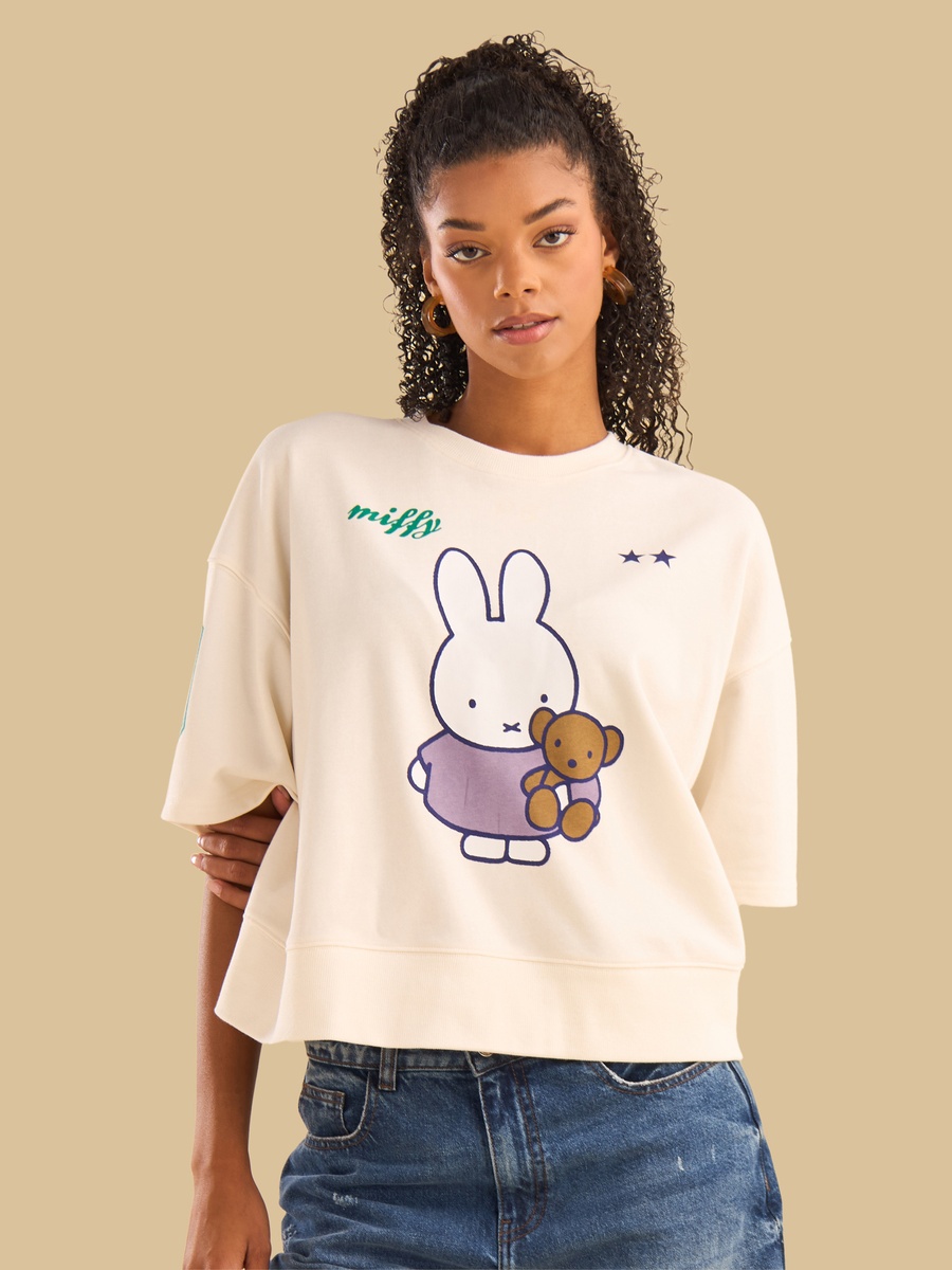 Miffy Print Boxy T-Shirt