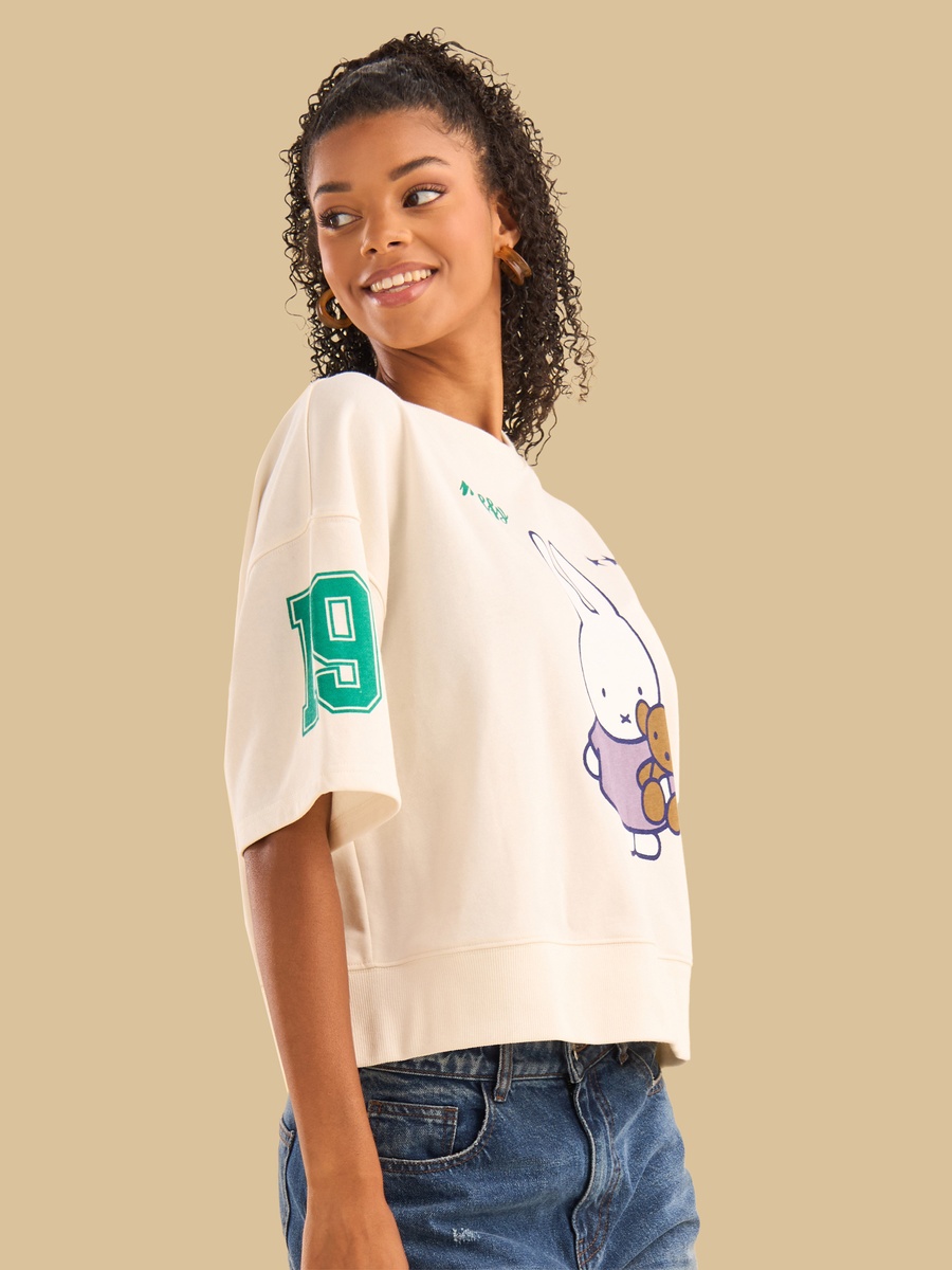 Miffy Print Boxy T-Shirt