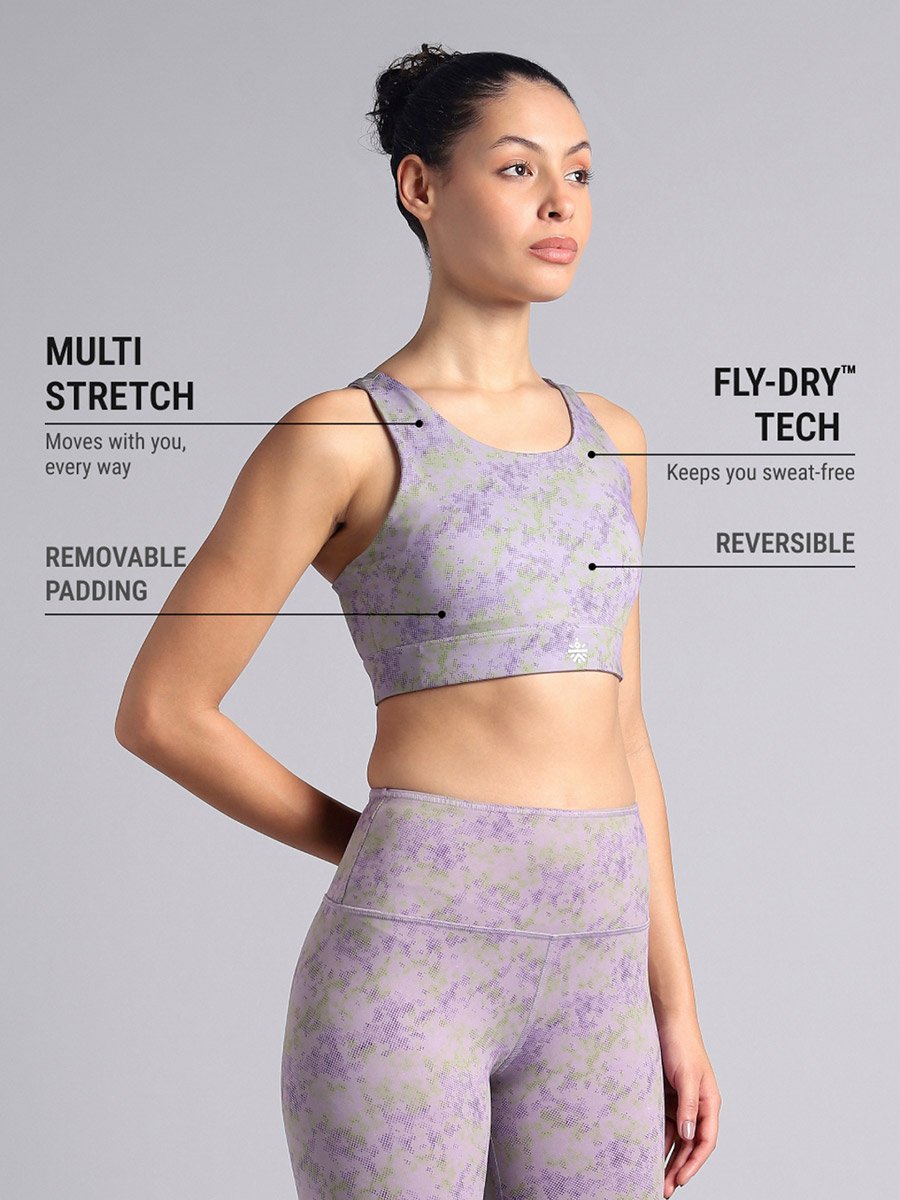 Women Reversible Yoga High Support Bra