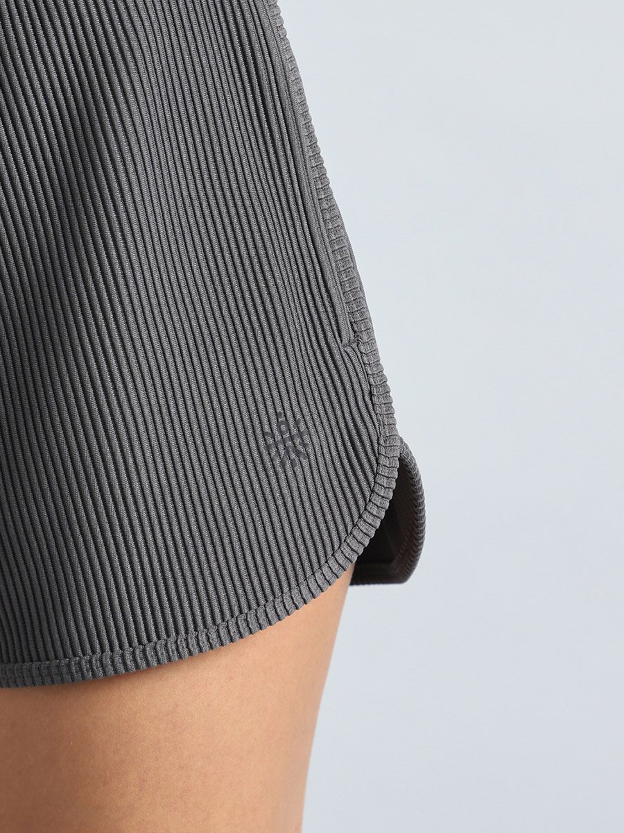 Women Dark Grey Training Sculpted Shorts