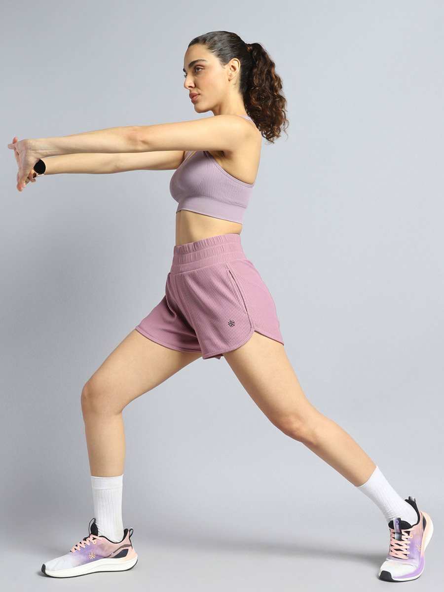 Women Lavender Training Sculpted Shorts