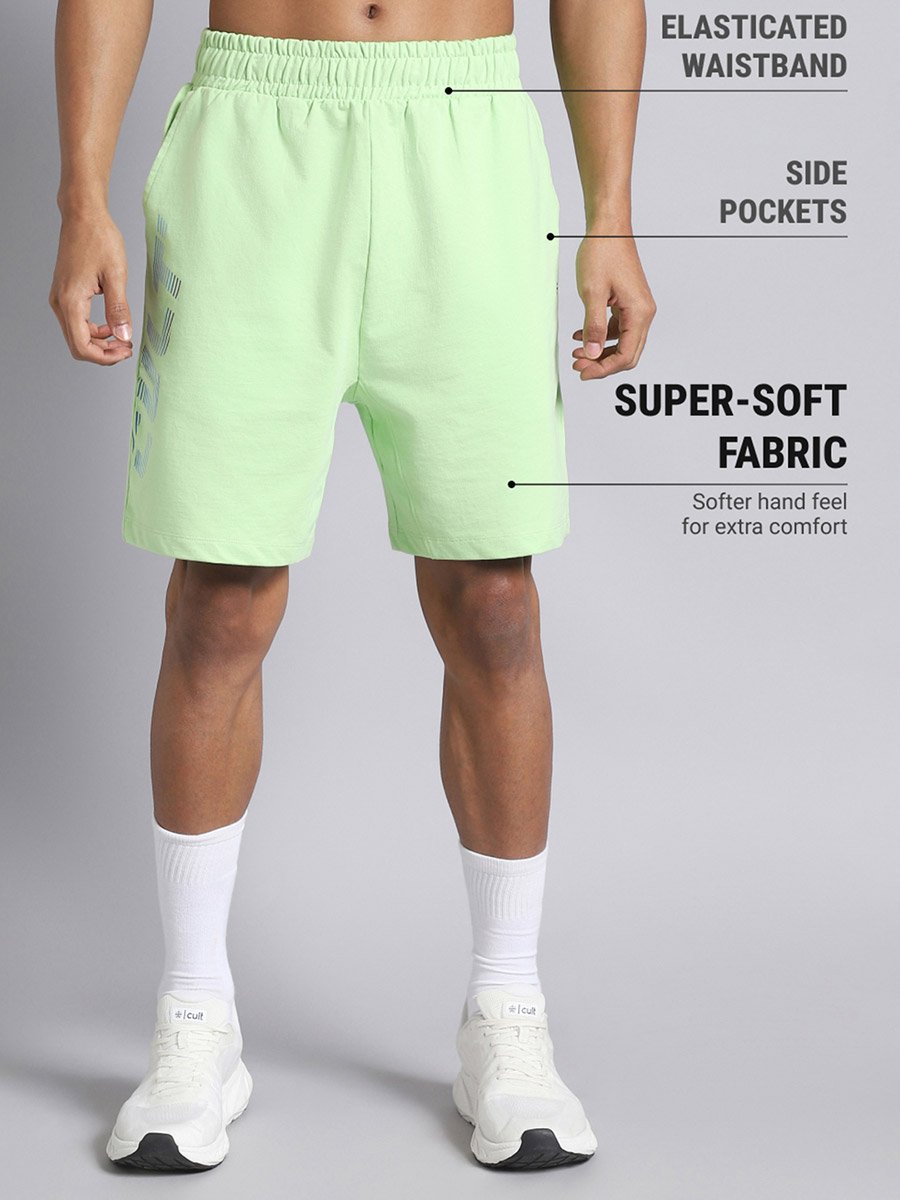 Men Lime Dance Brand Carrier Shorts