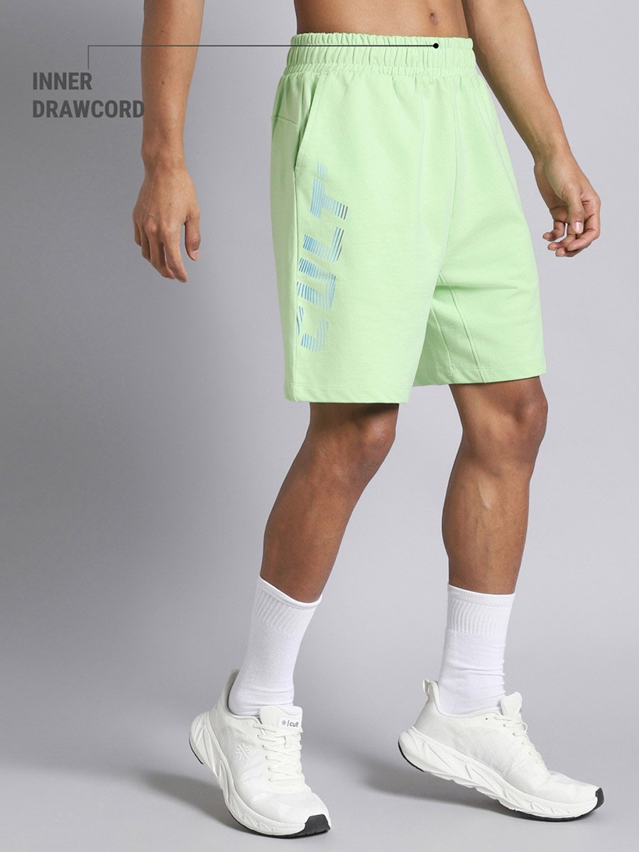 Men Lime Dance Brand Carrier Shorts