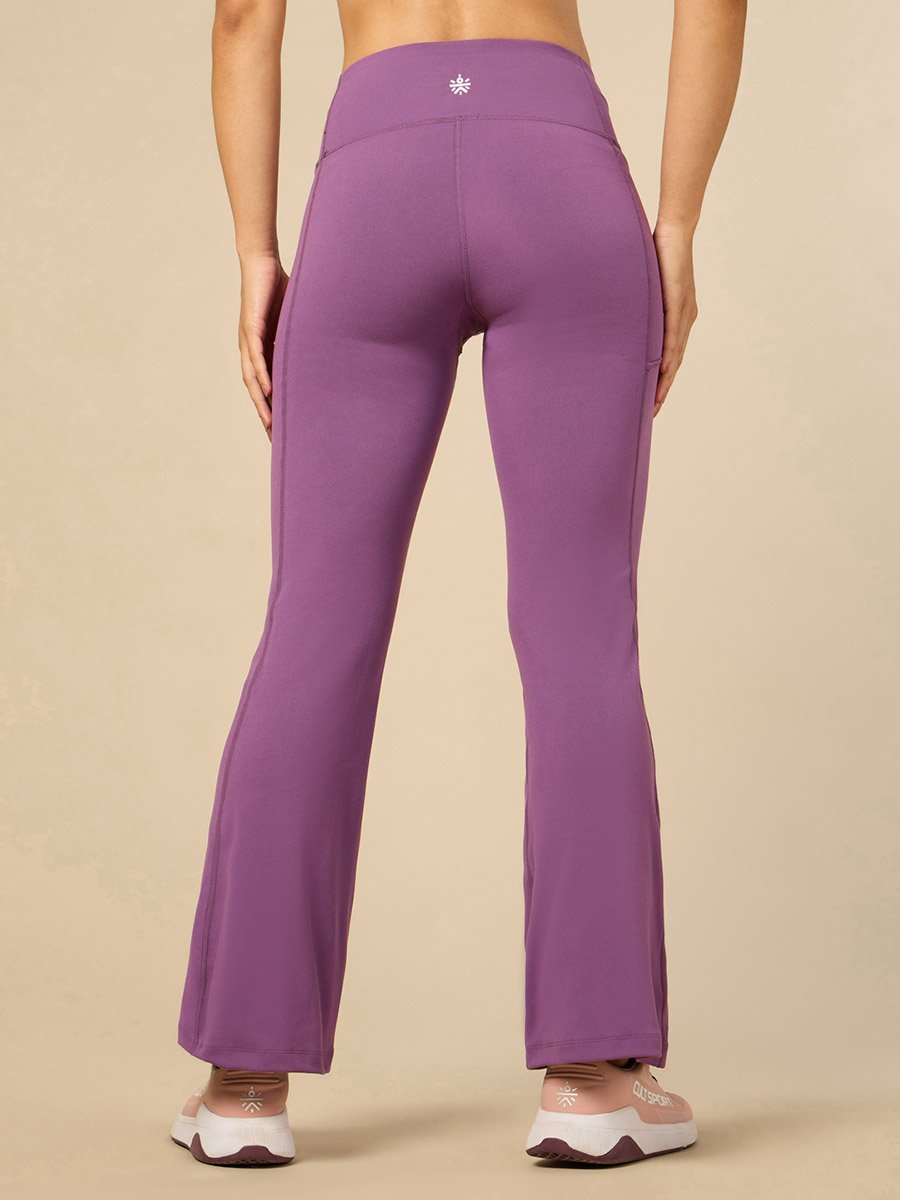 Women Lavender Performance Flare Pants