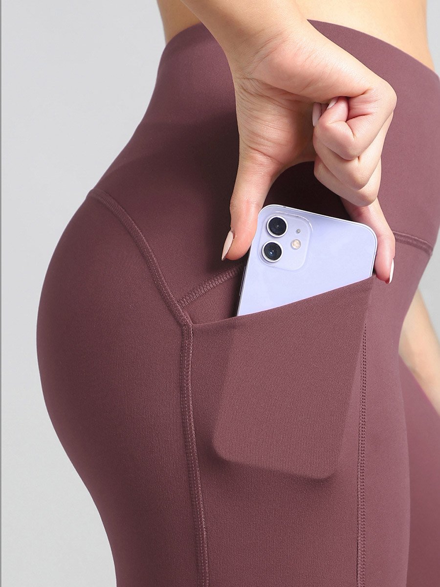 Women Purple Training Shape Shifter Leggings