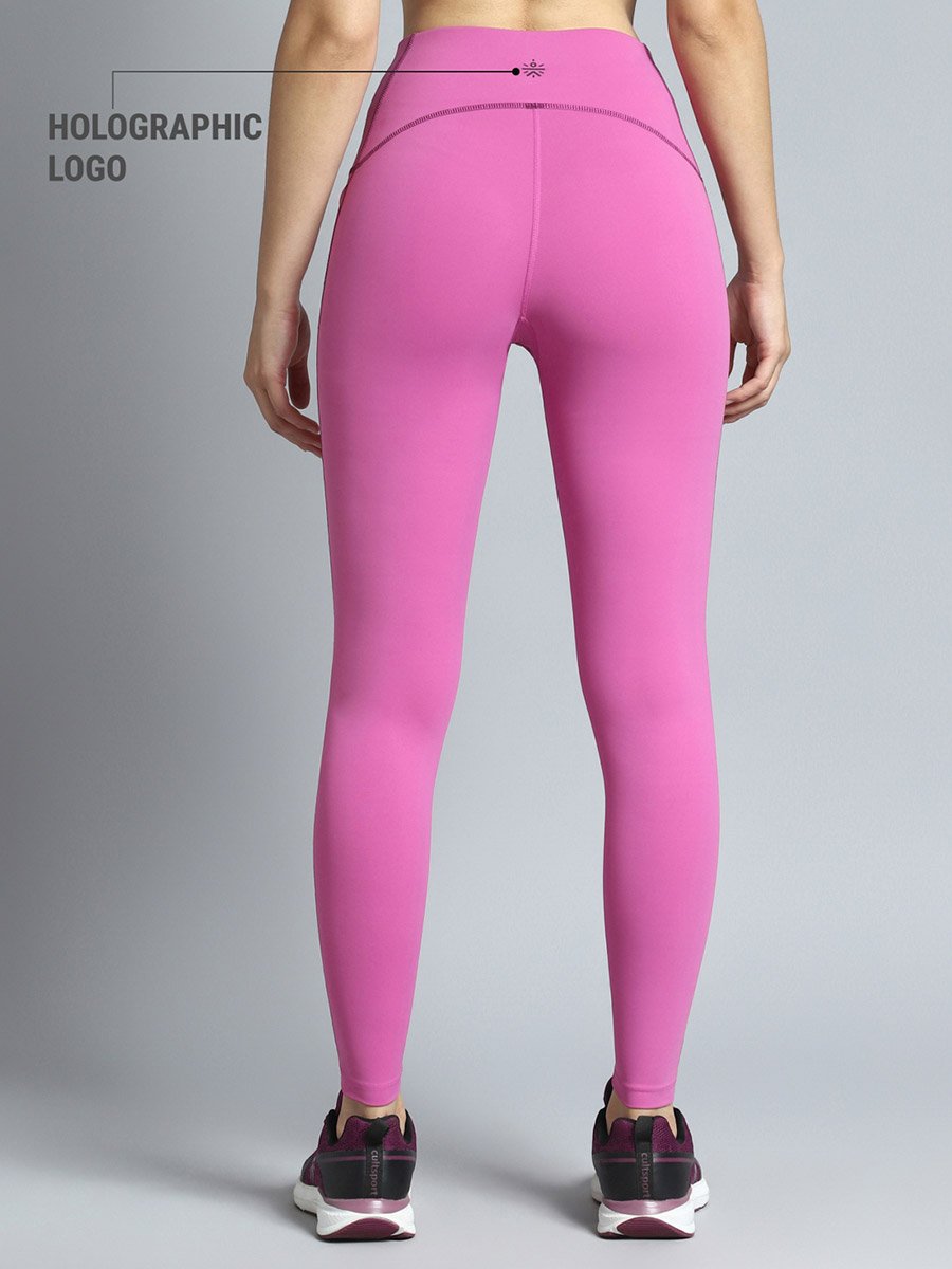 Women Pink Training Sculpted Leggings