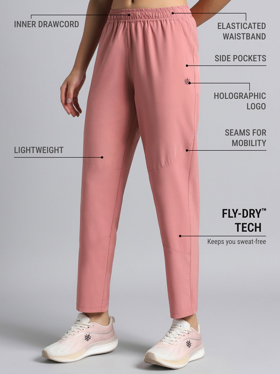 Women Pink Training Sculpted Trackpants