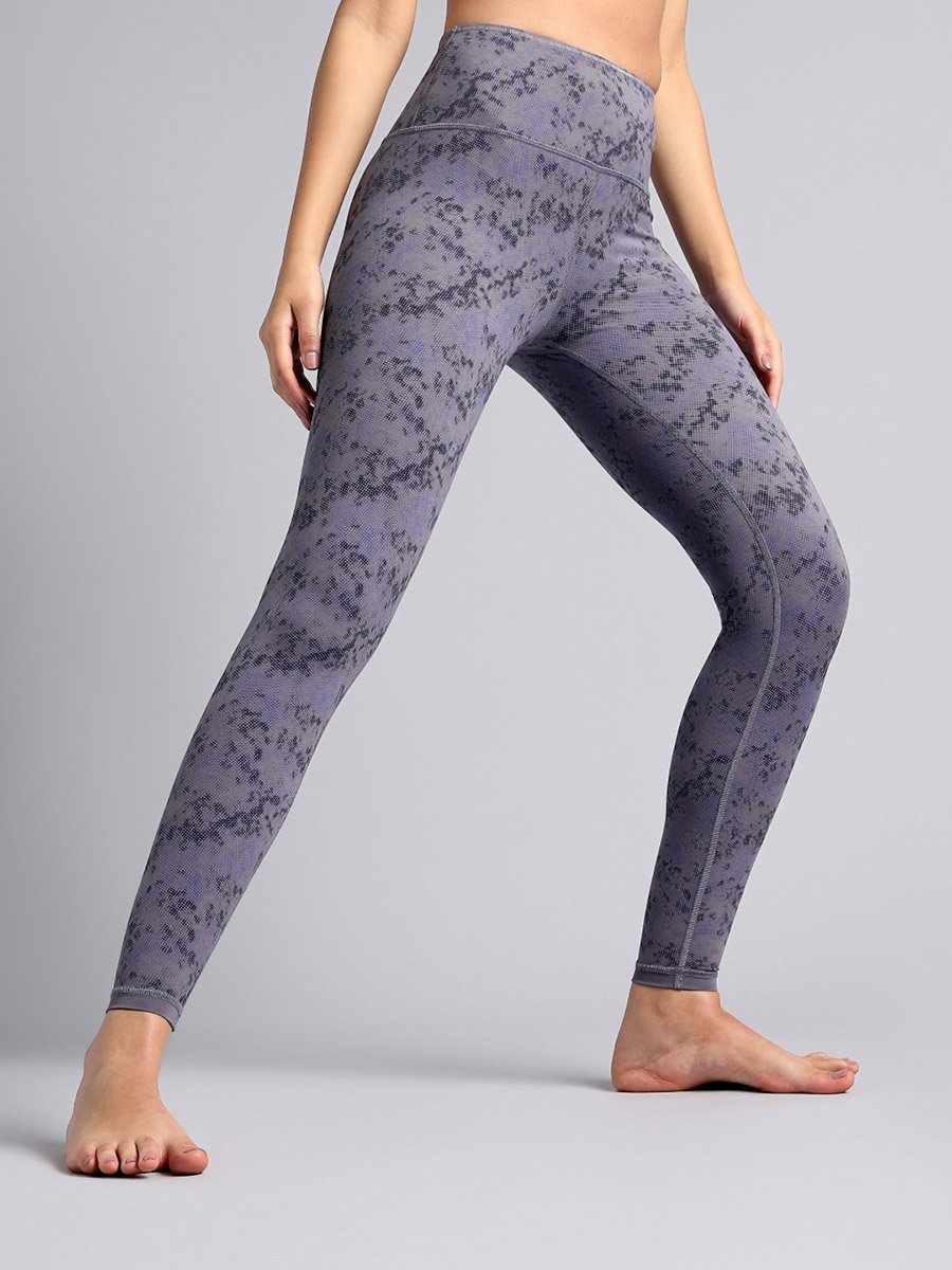Women Dark Grey Yoga Reversible Leggings