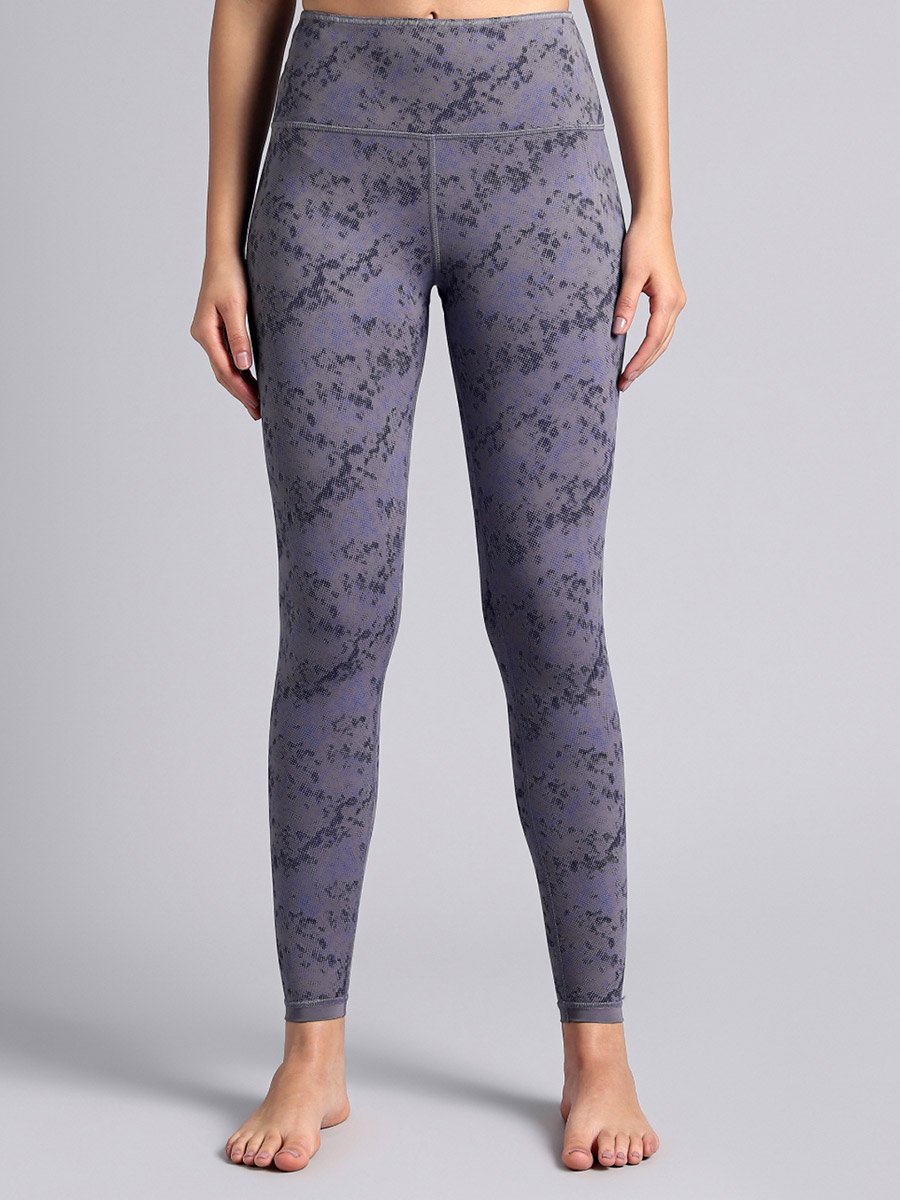 Women Dark Grey Yoga Reversible Leggings