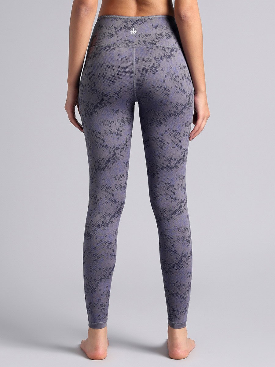 Women Dark Grey Yoga Reversible Leggings