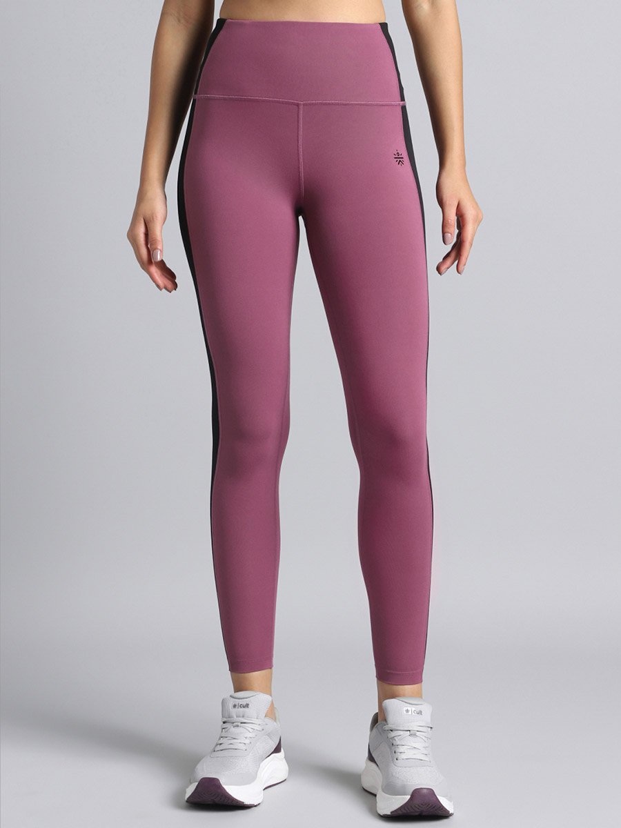 Women Pink Transform  Color Block Leggings