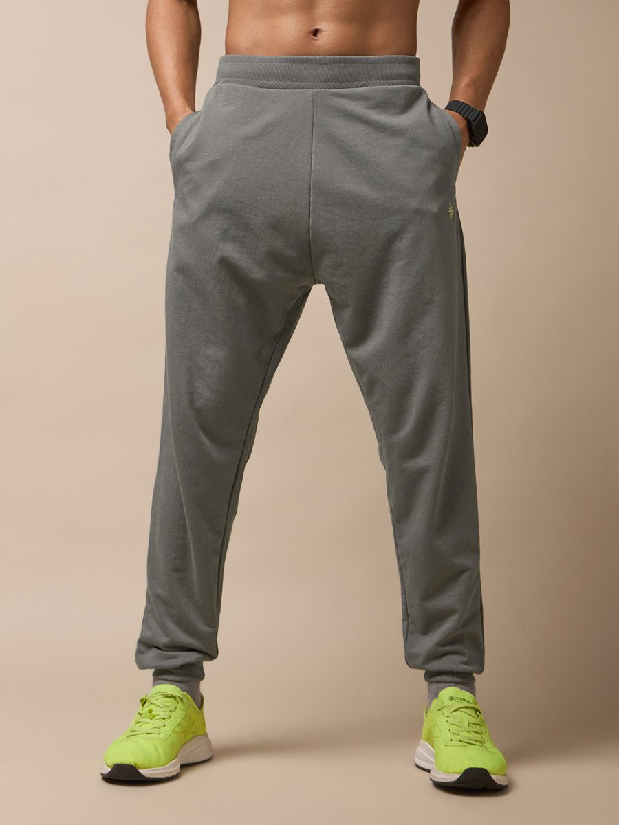Men Grey Train In Joggers