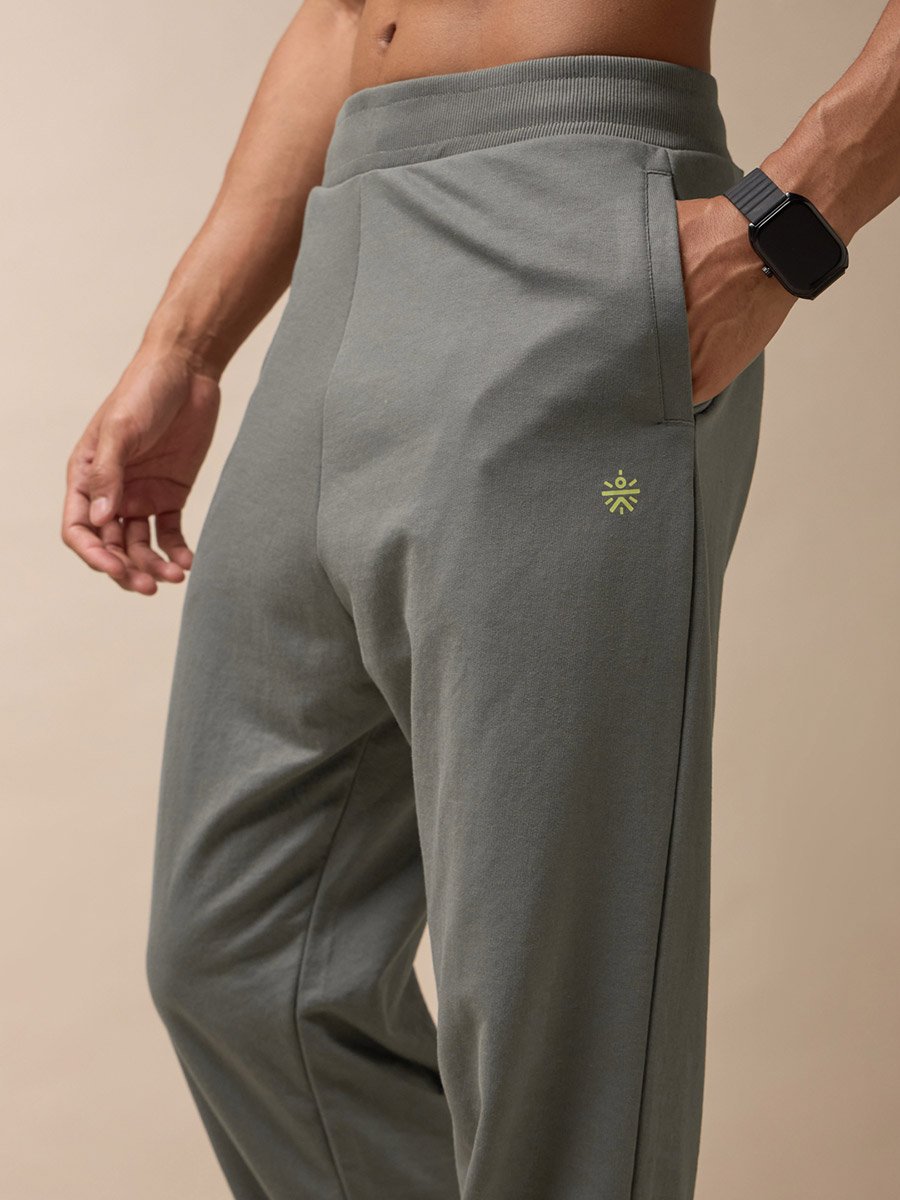 Men Grey Train In Joggers