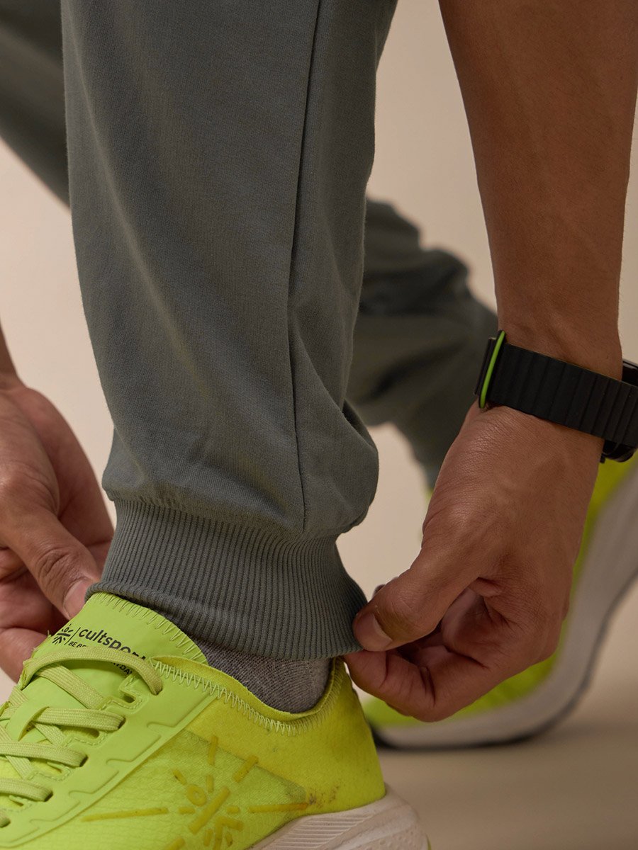 Men Grey Train In Joggers