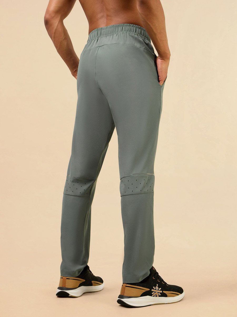 Men Olive Train Out Premium Track Pants