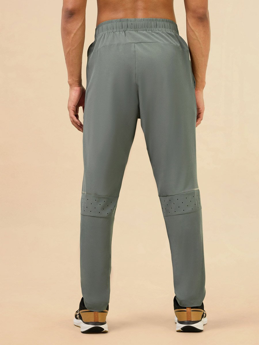Men Olive Train Out Premium Track Pants