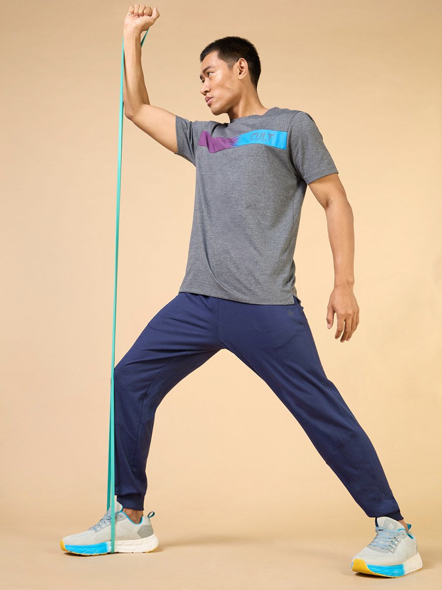 Men Navy Training All Form Joggers