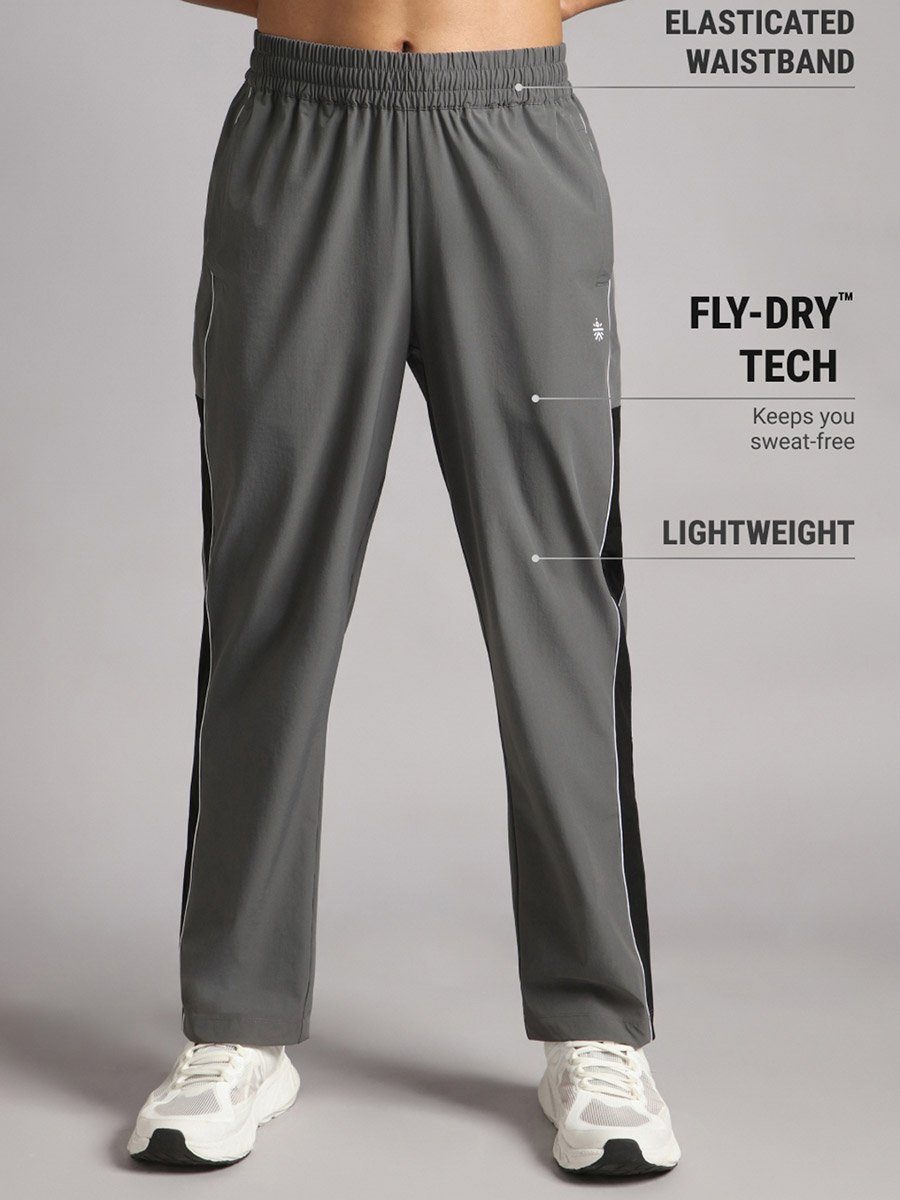 Men Grey Active Day Out Track Pants