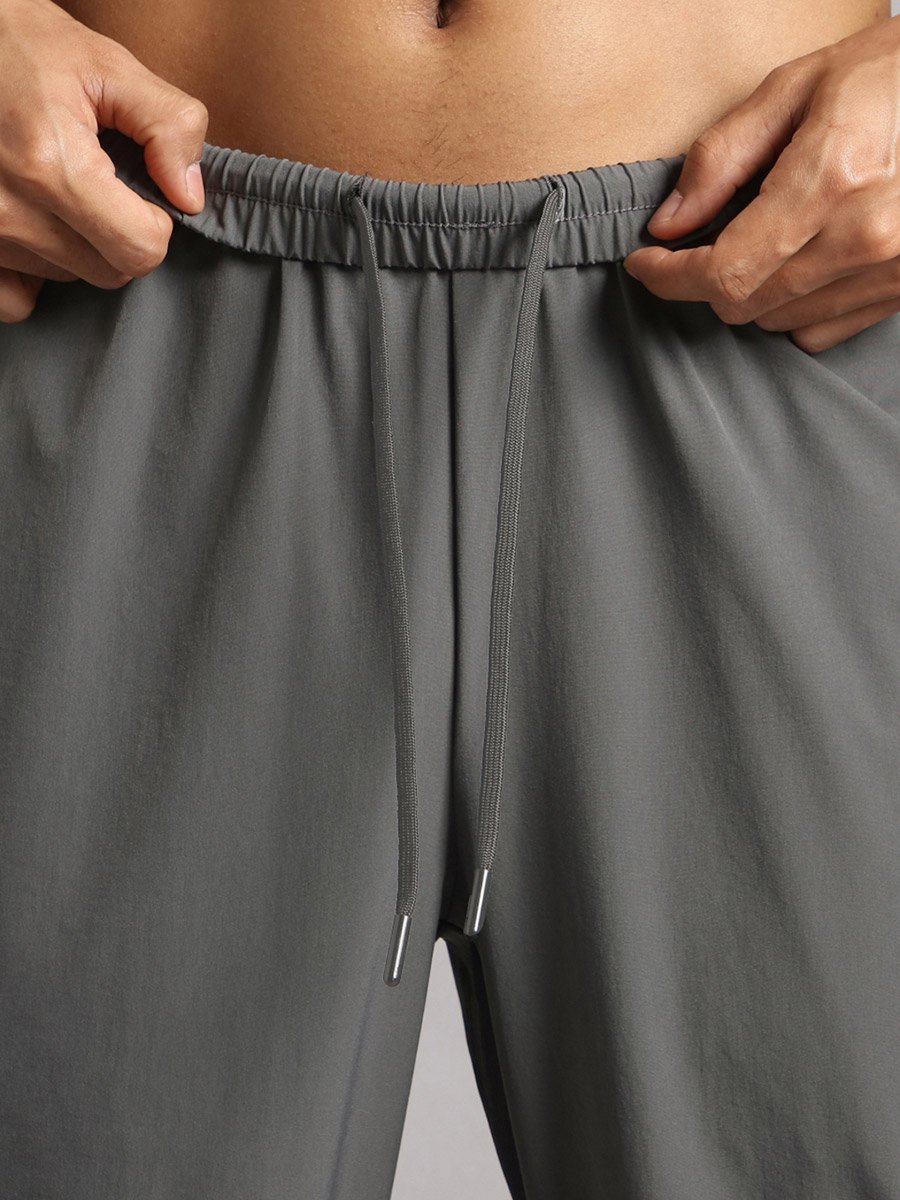 Men Grey Active Day Out Track Pants