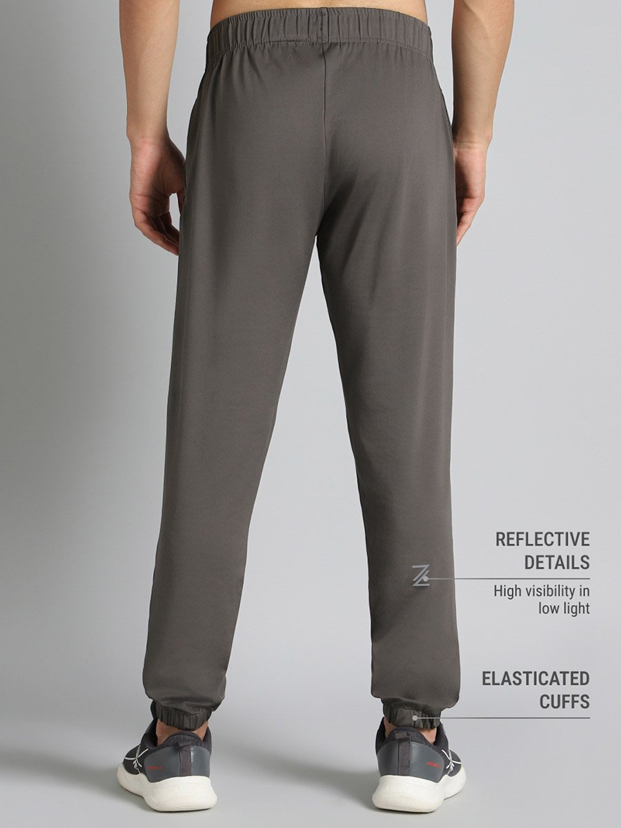 Men Dark Grey Pace Up Running Joggers