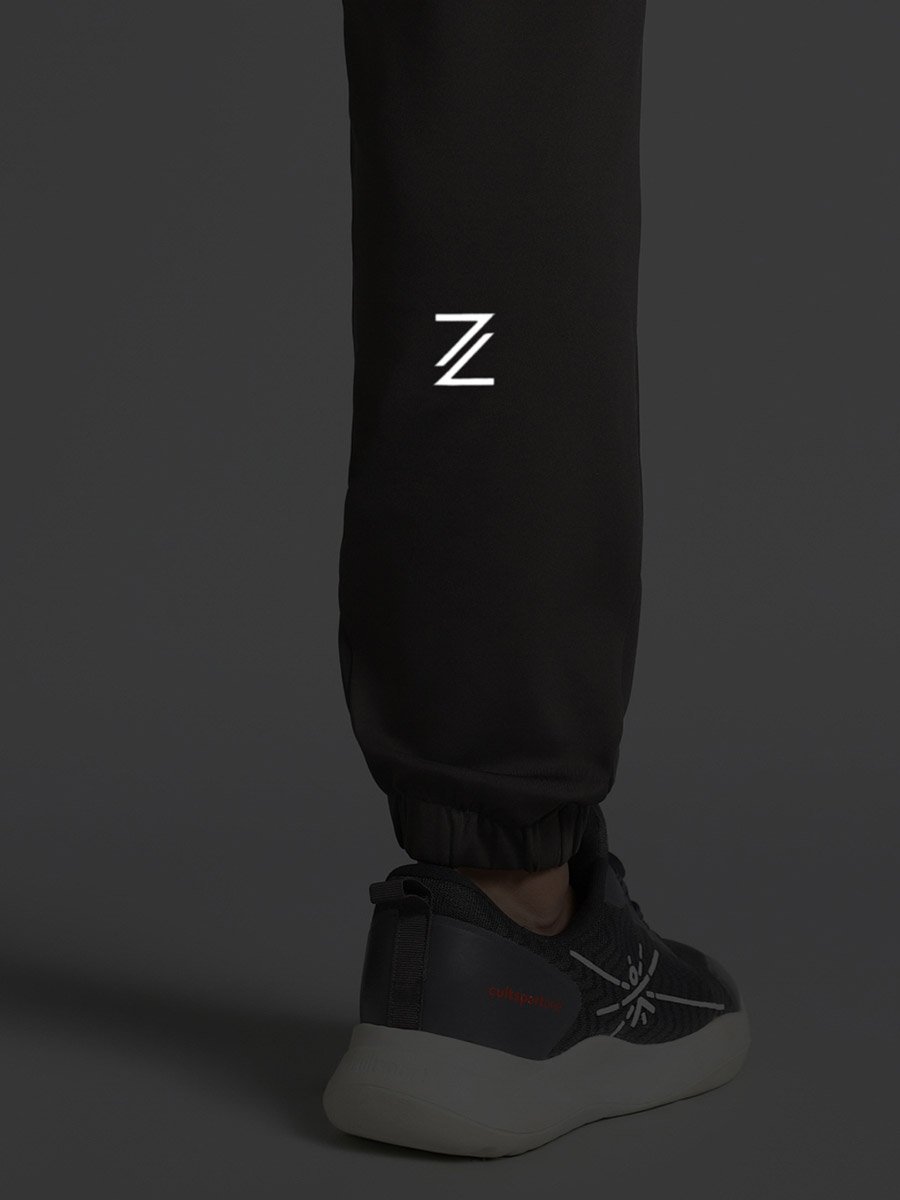 Men Dark Grey Pace Up Running Joggers