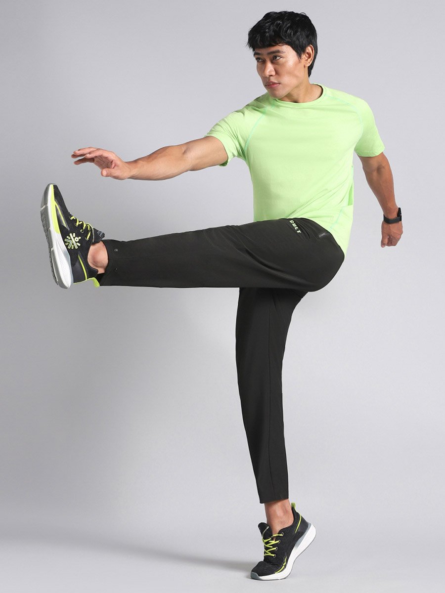 Men Black City Commuter Track Pants