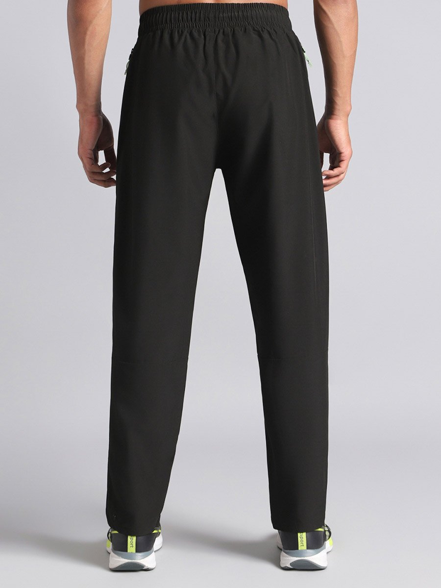 Men Black City Commuter Track Pants