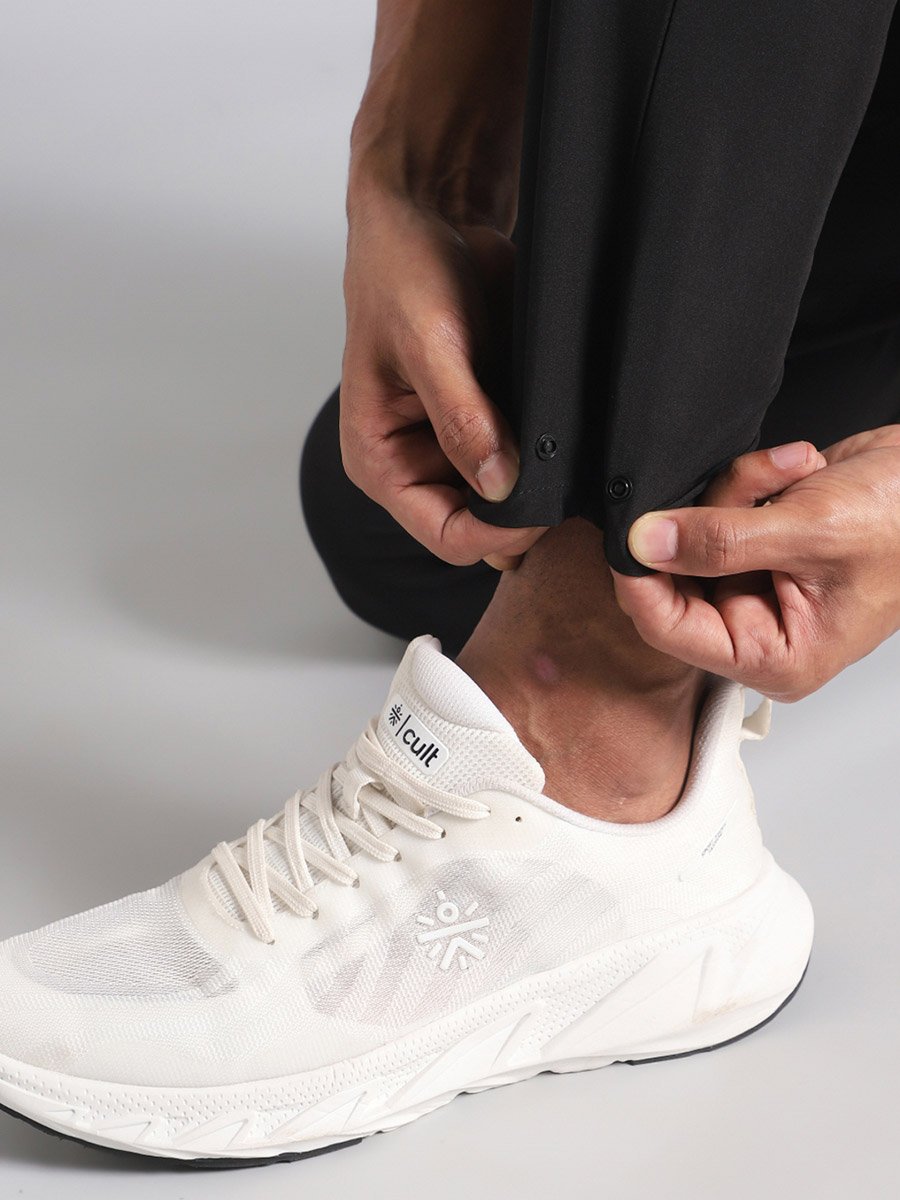 Men Black City Commuter Track Pants