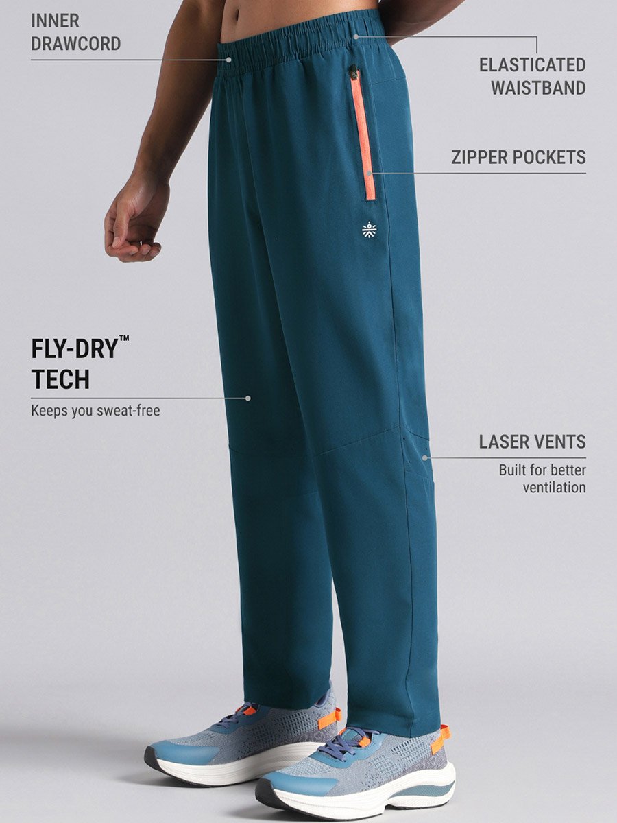 Men Teal Ultimate Training Track Pants