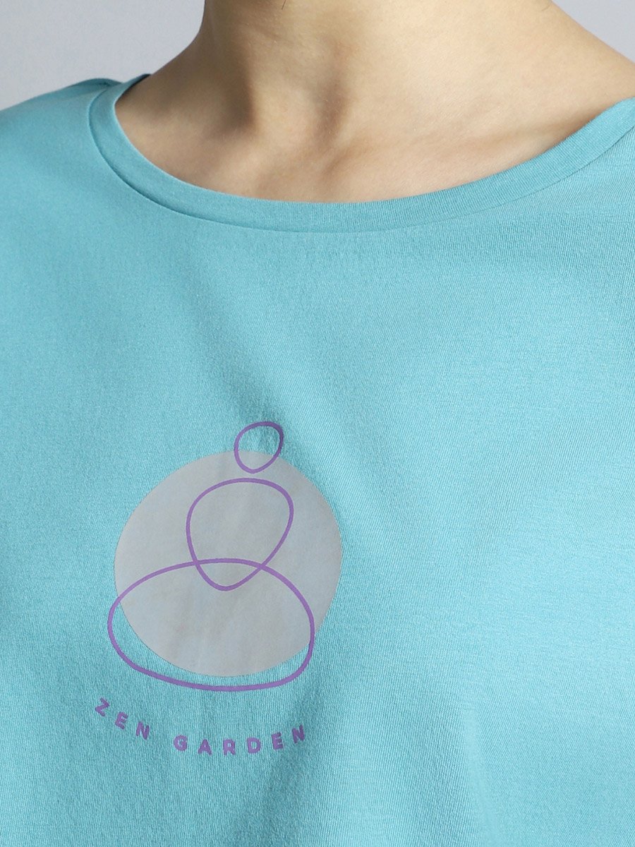 Women Green Yoga Harmony Graphic T-Shirt
