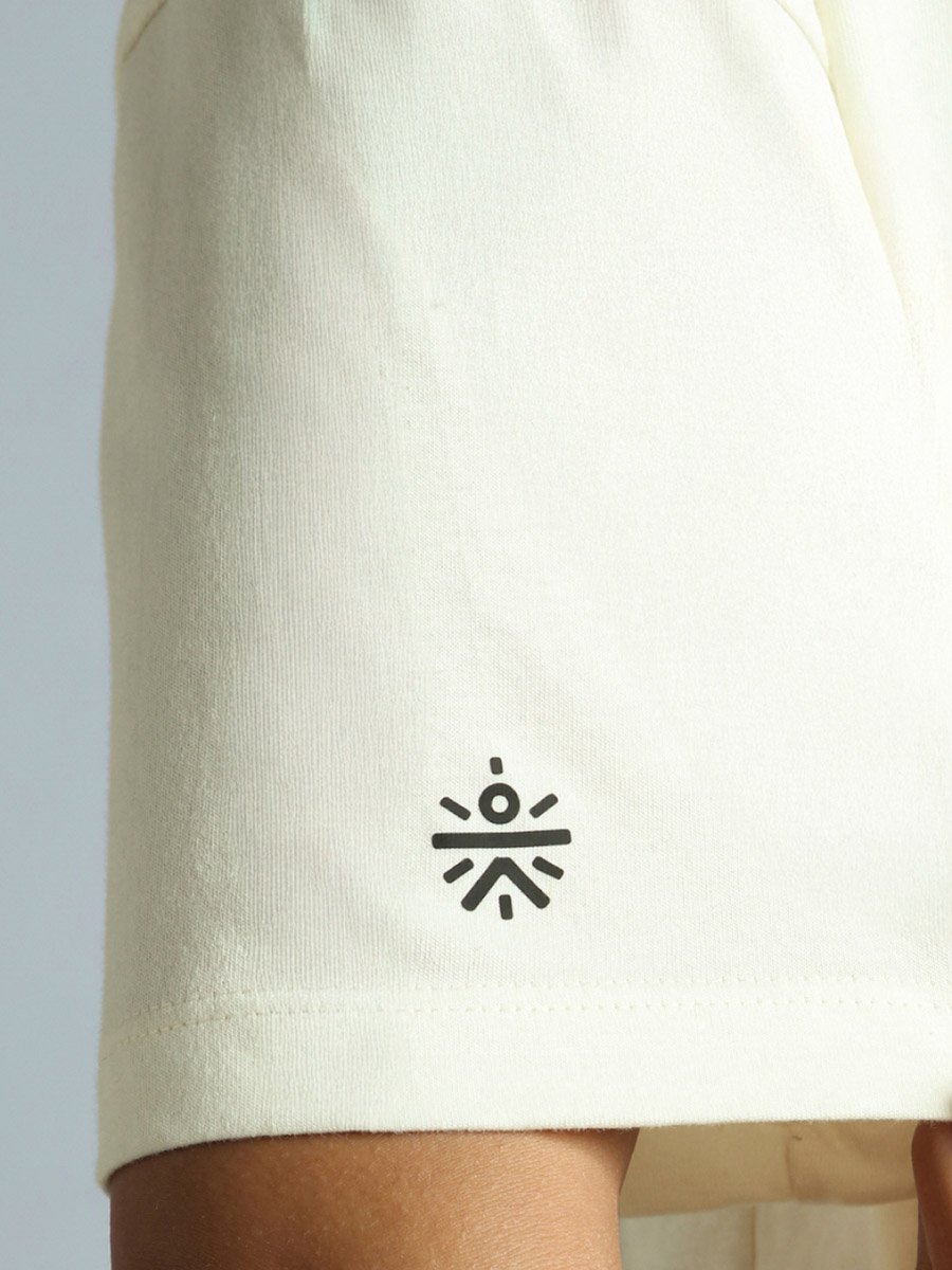 Women Off White Branding Cropped T-Shirt