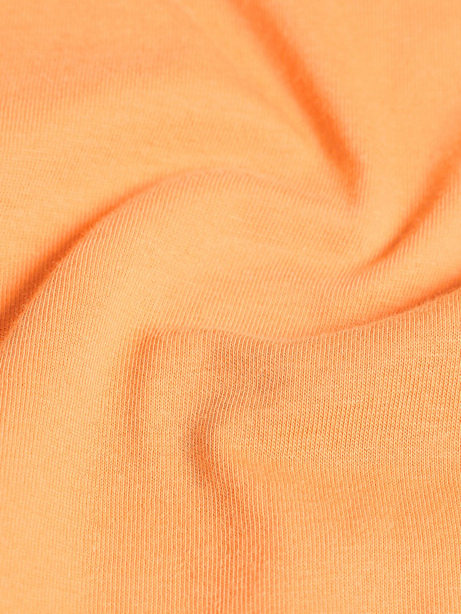 Women Orange Graphic Relaxed Fit T-Shirt