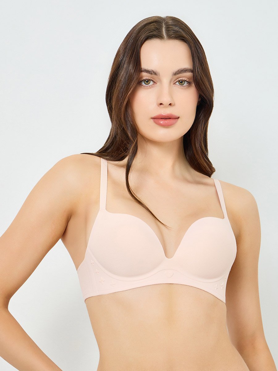 Pack of 3 - Padded Non-Wired Plunge Bra