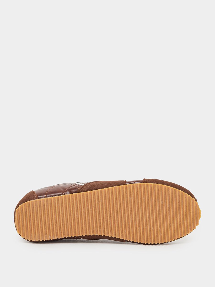 Brown Retro Lace Up Sneakers