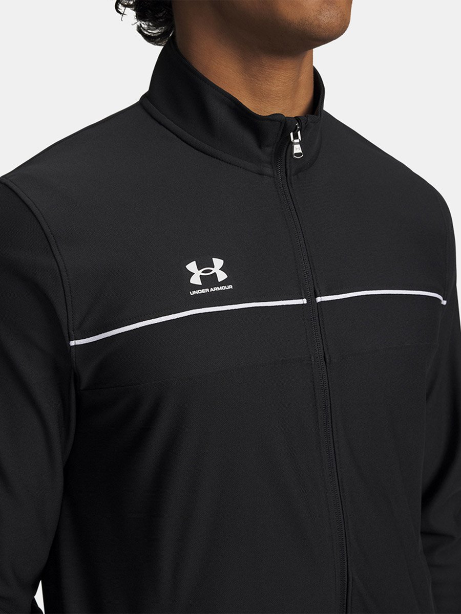 Men Black Logo Challenger Training Tracksuit