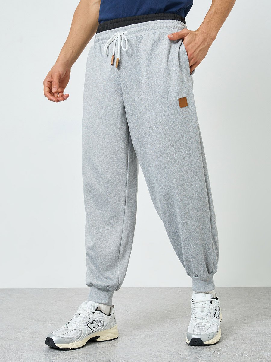 Men Grey Relaxed Fit Joggers