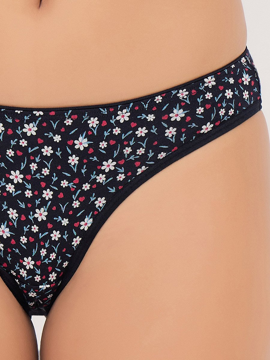 Pack of 3- Printed Low Waist Bikini - Cotton