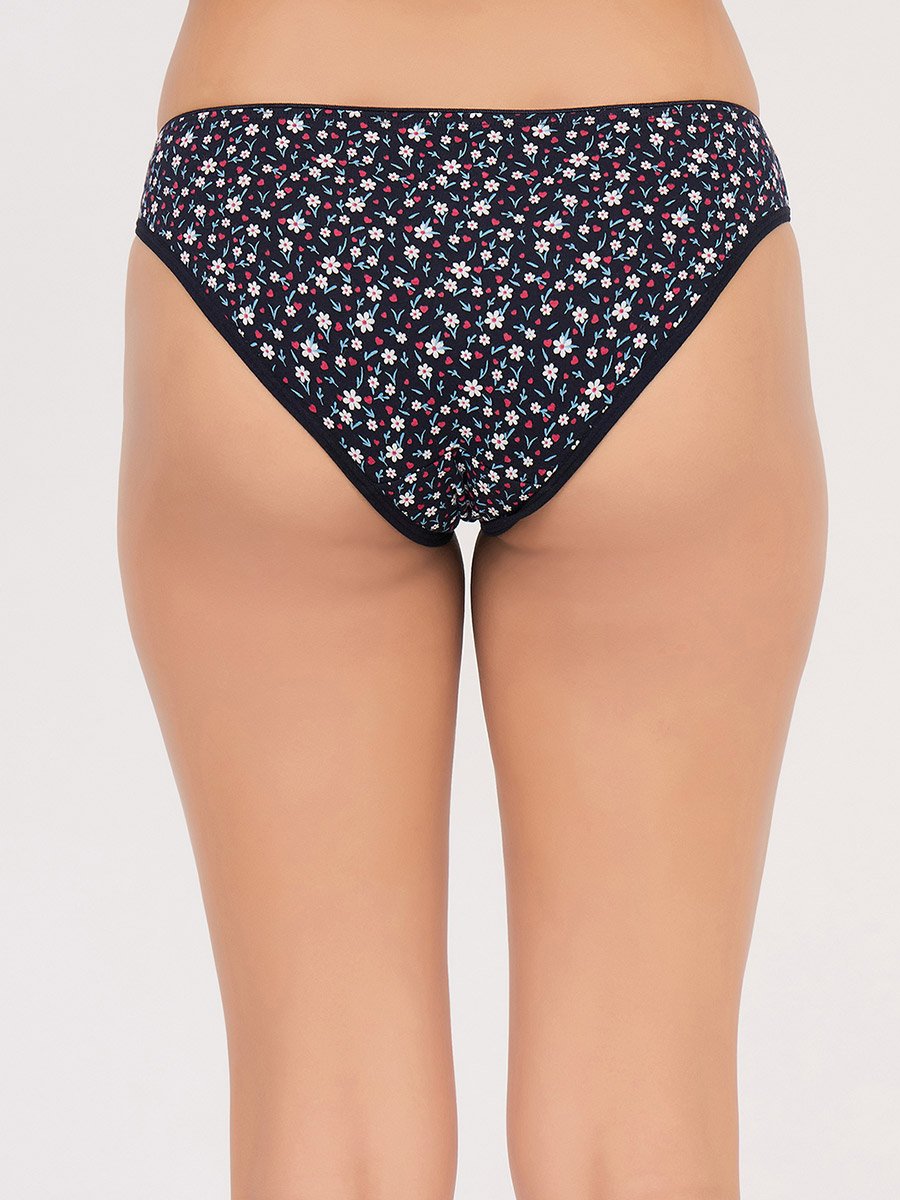Pack of 3- Printed Low Waist Bikini - Cotton